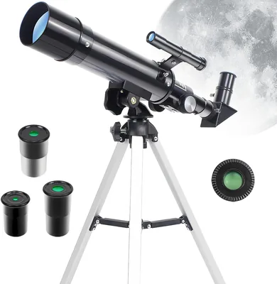 Telescope 50mm Aperture Refractor with Tripod & Eyepieces - 10% Off