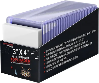 200 Unidades Protectores de Tarjetas Toploader, Estuche para Cartas MTG TCG