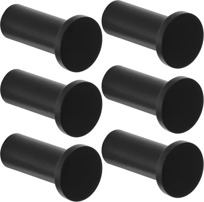 SAYAYO Towel Hooks Runda väggvärmer 6 stk. SUS304 Stainless Steel Hookar, Döra hookar för att hänga, Väggmonterad coathanger