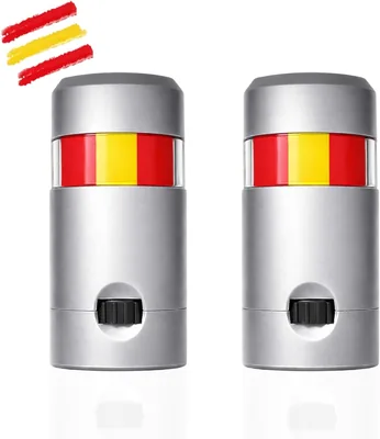 Pintacaras Flag of Spain 2 Piezas, Maquillaje Facial para Niños y Adultos, Bastones de Maquillaje Rojo y Amarillo para Fútbol, Eventos Deportivos