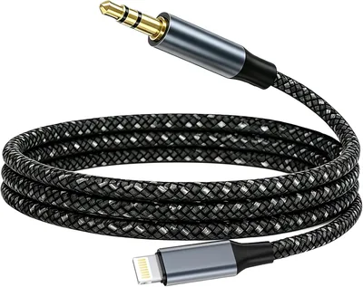 Kabel Aux do iPhone 1M, Lightning na Jack 3,5mm [Certyfikat Apple MFi] Adapter Jack Lightning do Autoradio/Słuchawek/Głośników - Najlepszy Ceny