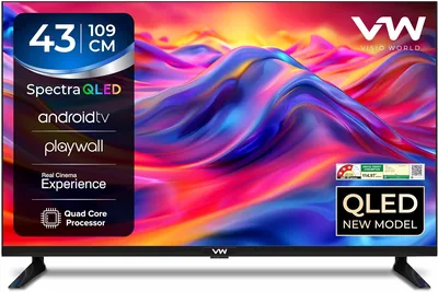 VW 109 cm (43 इंच) स्पेक्ट्रा सीरीज़ फुल HD स्मार्ट QLED एंड्रॉइड टीवी VW43AQ3 - 52% ऑफ