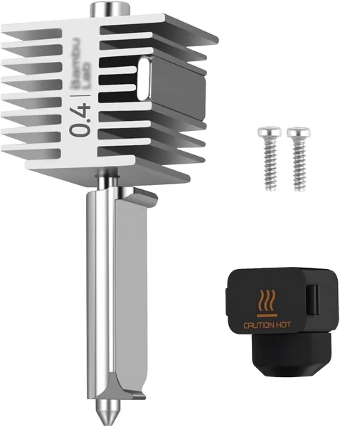 3D Printer Hotend Kit for Bambu Lab A1/A1mini All-Metal 3D Printer Hotend with Stainless Steel 0.4mm Nozzle
