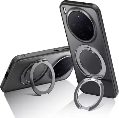 Lzzox Oppo Find X9 Ultra Case: 360° Rotating Kickstand, Magnetic Wireless Charging