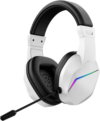 سماعات رأس وايرية Wisoqu، عزل الضوضاء للألعاب مع محيط صوتي 7.1 وتوهج RGB، قابلة للتعديل