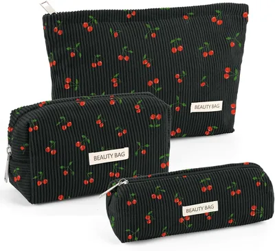 3 Pcs Initial Makeup Bag Set 10% Off