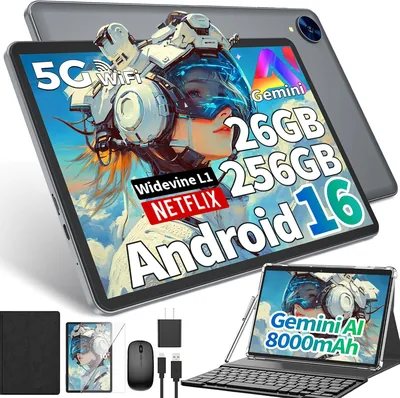 Gemini AI Tablet 8 Core 8000mAh Keyboard Case