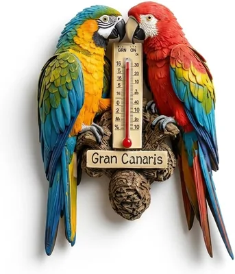 Tropical Macaw Parrot Magnet - Acrylic Kitchen Decor