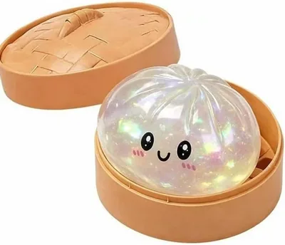 Glittery Steamed Bun Squishy Mystery Box - Stress Relief Toy