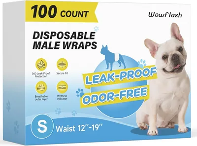 Wowflash Dog Belly Bands 100 Count - 21% Off