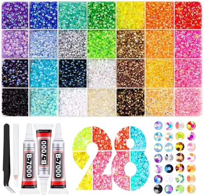 28 Color Resin Jelly Rhinestone Kit Best Deal
