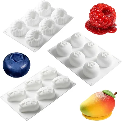 RdjEokf 3Pcs Fruit Silicone Mould - Best Deal