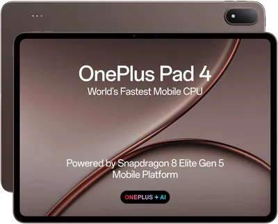 OnePlus Pad 4: Snapdragon® 8 Elite Gen 5, 33.53cm 13.2" 3.4K, 144Hz, 8 स्पीकर AI, सर्वश्रेष्ठ सौदा
