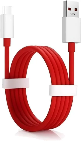 OnePlus 87% ऑफ पर टाइप-सी चार्जिंग केबल 80W सुपर फास्ट चार्जिंग यूएसबी-ए टू-सी केबल वनप्लस 11R 12R नॉर्ड CE4 11 12 के लिए मूल लाल केबल