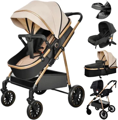 Carriola para Bebé Plegable, Dual de Dirección, Posición Sentada o Tumbada - Mejor Oferta