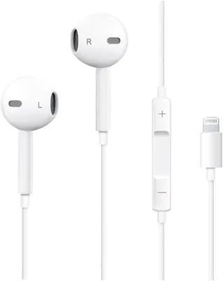 Lightning Wired Headphones 9% Off: iPhone/iPad Compatible with Noise Cancelling & Mic