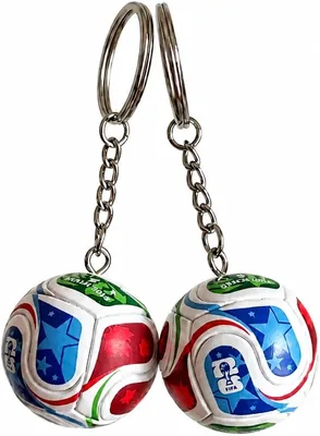 SJJCHU Mini Soccer Ball Keychain (2 Pack) - World Cup 2026 Theme, Colorful Design - Best Deal