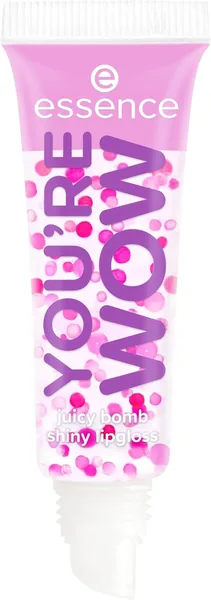 essence SAY IT WITH JUICY YOU'RE WOW juicy bomb shiny lipgloss, Nr. 04, Transparent