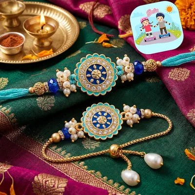 CraftVatika राखी गिफ्ट कॉम्बो सेट भाई और भतीजी के लिए, 64% ऑफ