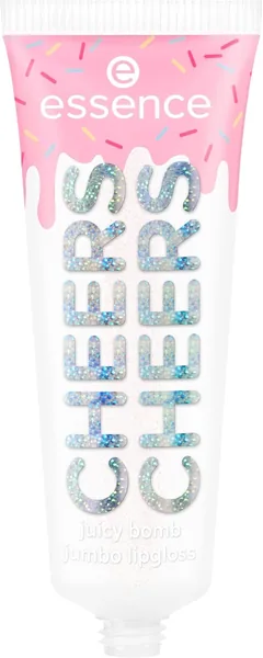 essence SAY IT WITH JUICY CHEERS juicy bomb jumbo lipgloss Nr. 02 Transparent sofortiges Ergebnis gl nzend vegan ohne Parabene ohne Mikroplastikpartikel Nanopartikel frei