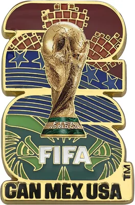 Pin de emblema de países anfitriones 2D con licencia oficial de la COPA MUNDIAL DE LA FIFA 2026 - Mejor Oferta