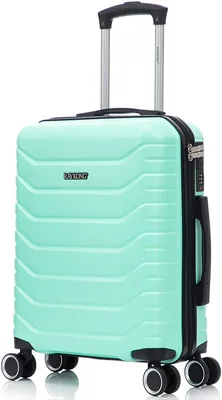 Maleta de cabina RAYKONG ABS de 24L | Máximo capacidad | Equipaje de mano con ruedas desmontables para Ryanair | Vueling | Mejor Oferta