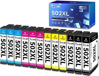 Cartouche compatible Torvon 502XL (Pack de 12) pour Epson 502XL