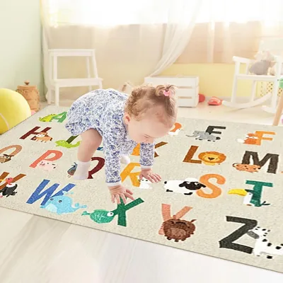 FA PLUS 160x120cm Playroom Rugs for Kids - Educational & Fun