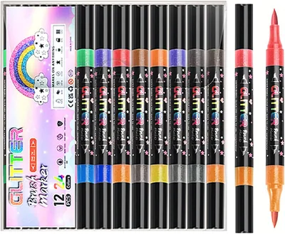 12PCS Glitter Pens Set - 24 Colors, Best Deal