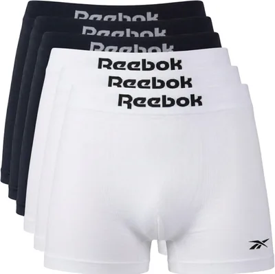 Kit 6 Cuecas Boxer Reebok Poliamida Toque Gelado Sem Costuras Dry Fit - Melhor Preço