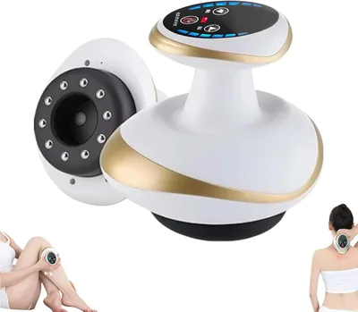 4 i 1 Anti-cellulite Massör, Elektrisk Cordless Suction Cup Terapi Kit, Elektrisk Skräpare Utrustning med 2 Ölor, Vakuum och Elektrisk Kraft