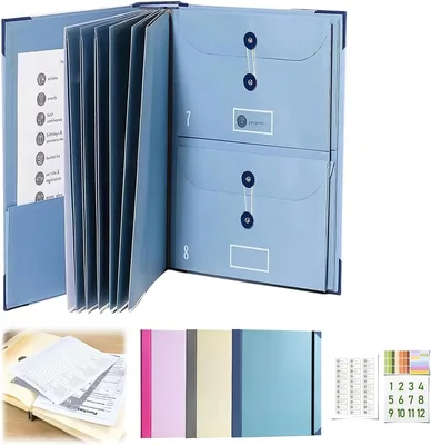 Folio Folders with Pockets - Document Organizer, 15% Off