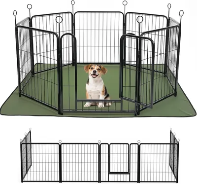Lekesky Puppy Play Pen 8 Panels 60cm Foldable Dog Pen Best Deal