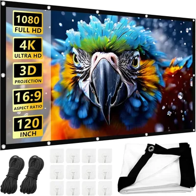 YOUNGSAY Projector Screen 120 Inches Best Deal