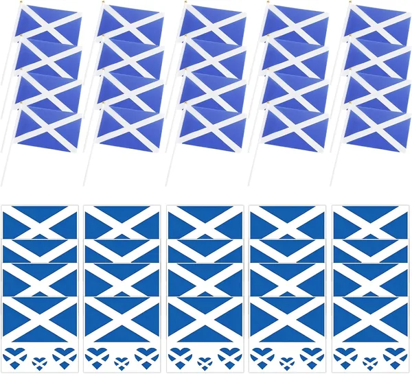 40pcs Scotland World Cup 2026 Merchandise - Flag & Stickers Best Deal