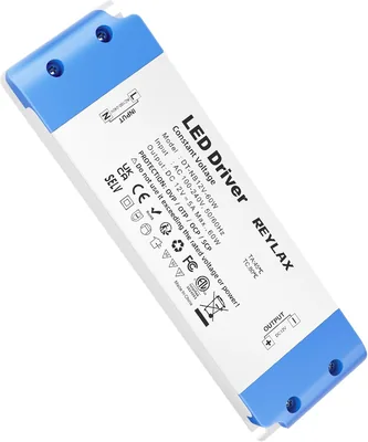 REYLAX Transformer 220V a 12V, Alimentación LED de voltaje constante 12V 60W 5A para tiras G4 MR11 MR16