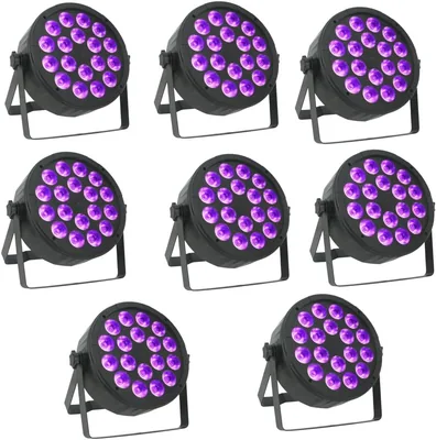 JCYWFLODY 180W LED Par Lights, 18x10W RGBW Stage Lights