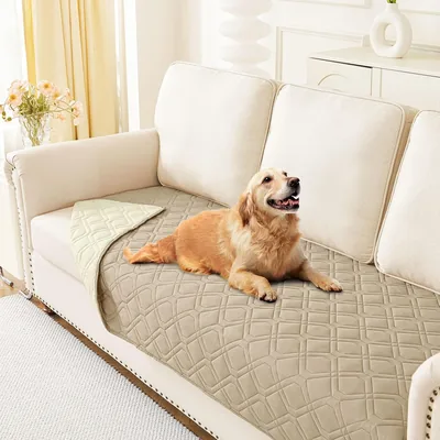 Homaxy Waterproof Dog Blanket 175X75cm Taupe+Beige Best Deal
