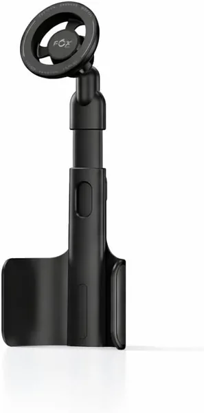 Magnetic Car Phone Holder with Adjustable Telescopic Arm, 360 Rotation, Strong Grip Anti-Shake, One Hand Operation-Black