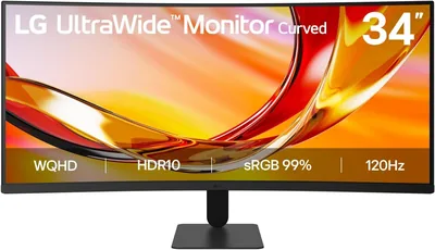 Écrans LG UltraLarge 34U601B-B.AEUQ | Série U6 (2026) | 34'' (86 cm) | Moniteur VA Ultrawide 21:9 | 120Hz | 5ms (GtG) | WQHD