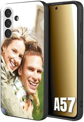 Custodia personalizzata BLACK TPU per Samsung A57 con foto