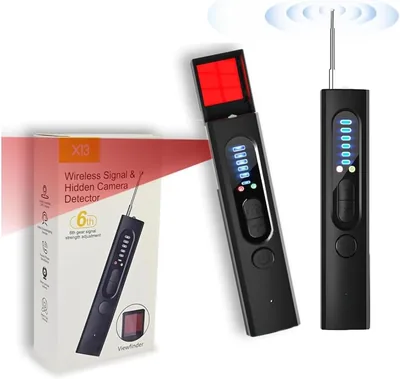 Hidden Camera Anti Spy Detector, 5 Levels Sensitivity RF Signal Scanner, Bug & GPS Tracker Detector