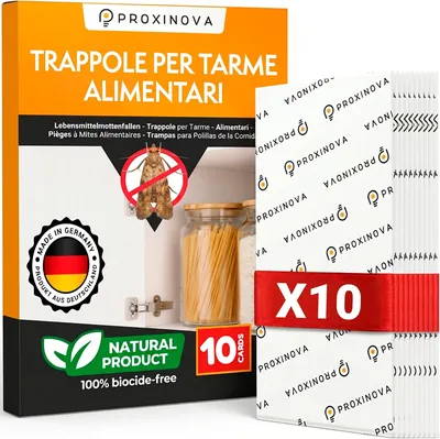 Proxinova Cacciatore di Farfalle con 10 Trapi Adesivi per Farfalle - Pantry, Monitoraggio della Cucina