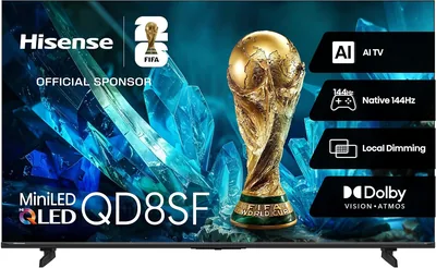 Hisense 50QD8SF - 50" Hi-QLED 144Hz Mini-LED Fire TV Best Deal
