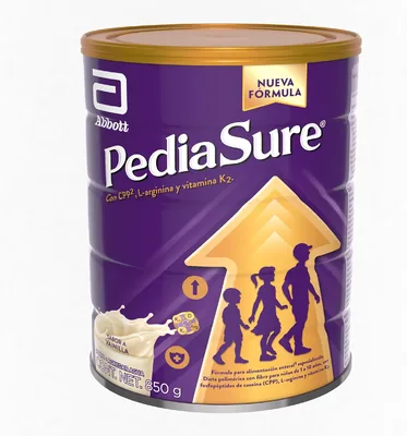 PediaSure ML2 - Polvo de Vainilla, 850g, Fórmula Especializada para Niños, Nutrientes y Prebióticos