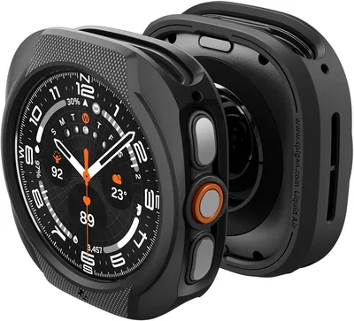 Spigen Liquid Air Case för Samsung Galaxy Watch Ultra 2 47mm | Flexibel och lätt TPU-case med slit design och höjade