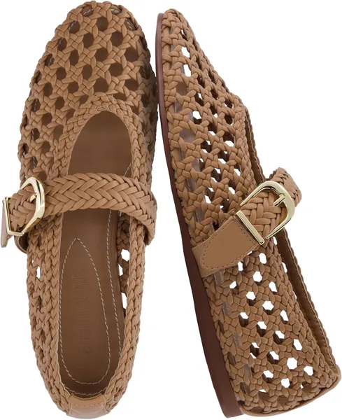 CUSHIONAIRE Wit Hand Woven Womens Flats