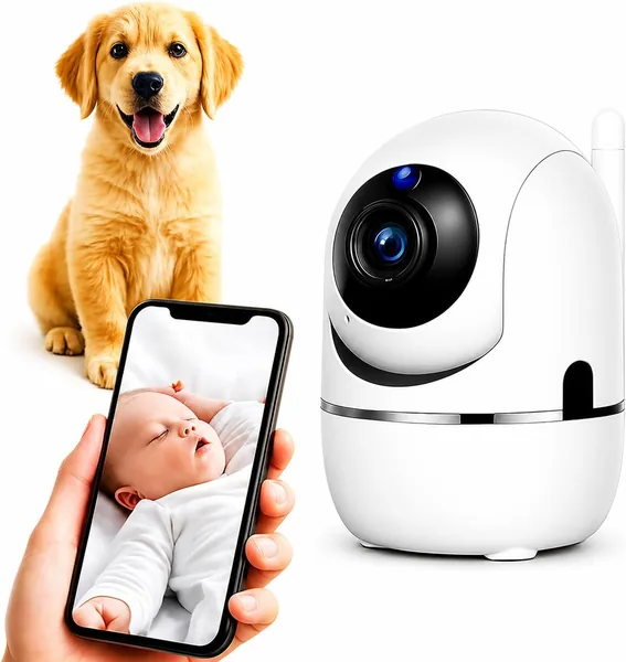 C mera Bab Eletr nica Wi-Fi Full HD de Monitoramento e Seguran a - Vis o Noturna, udio Bidirecional, Panor mica 360 , Alerta de Movimento no Celular
