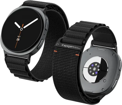 Spigen WBF1 Armband för Samsung Galaxy Watch 46mm | Nytt nylonarmband med kardborreknäppning