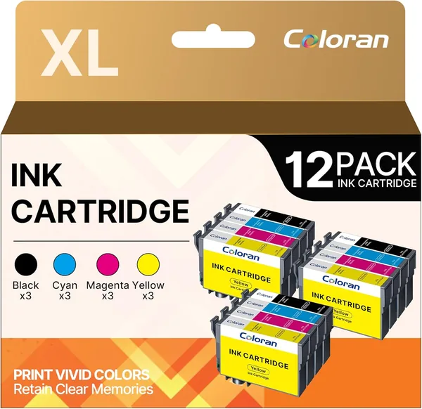 Cartouche d'encre compatible pour Epson XP 2200 de couleur noir 100 pièces